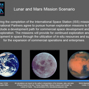 Lunar and Mars Mission Analysis and Design