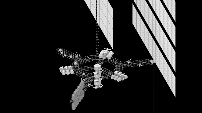 SPACE MANUFACTURING FACILITY USING SPACE ELEVATORS